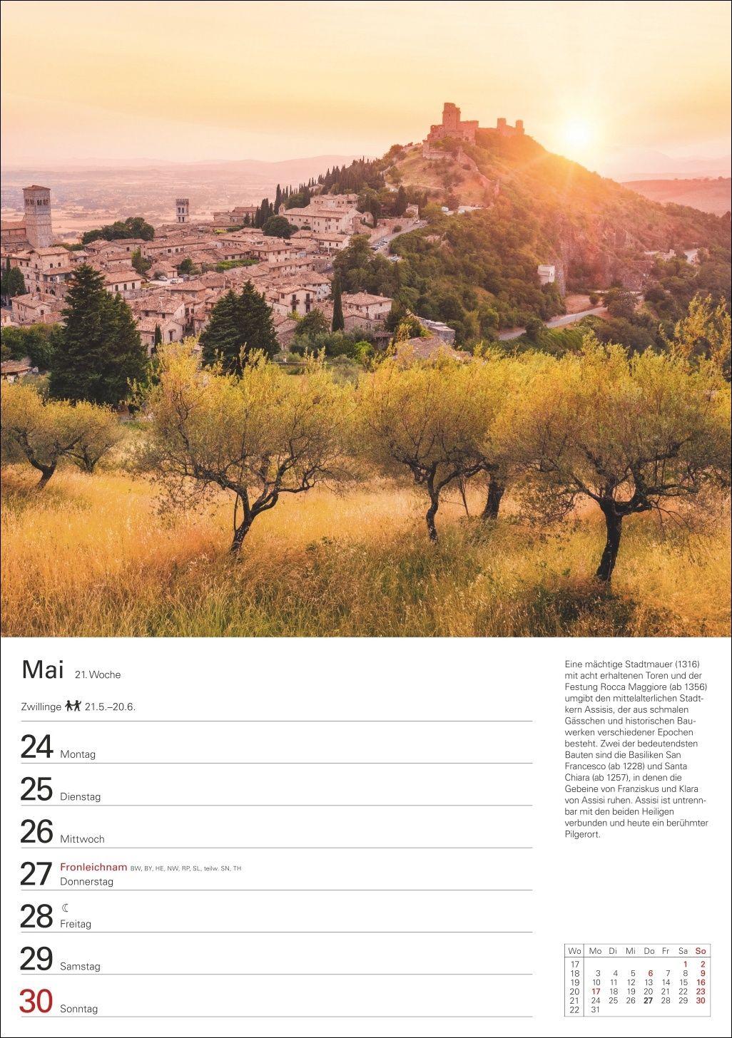 Beispielinhalt (Bild) Italien Wochenplaner 2027 - Eine Reise in 53 Bildern
