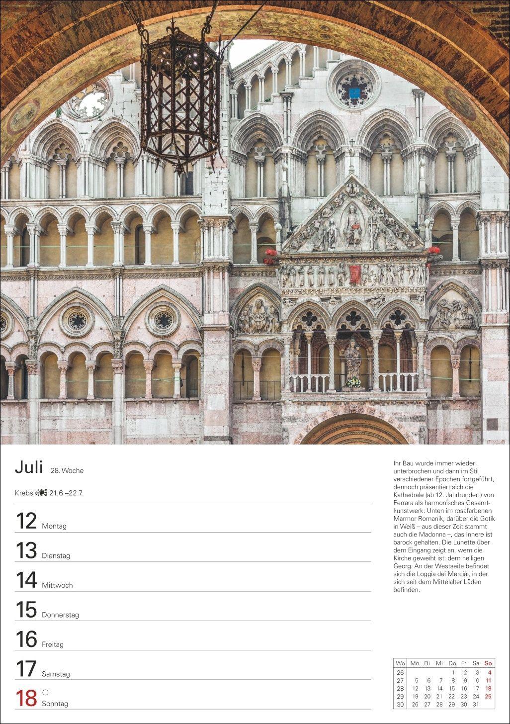 Beispielinhalt (Bild) Italien Wochenplaner 2027 - Eine Reise in 53 Bildern