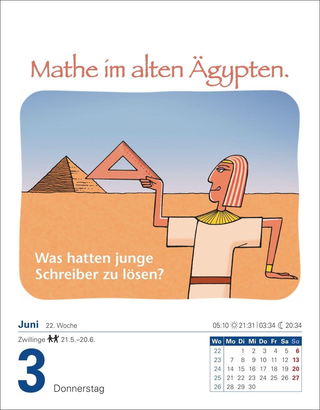 Beispielinhalt (Bild) Was so nicht im Lexikon steht Tagesabreißkalender 2027 - Kuriositäten, Histörchen und merkwürdige Geschichten