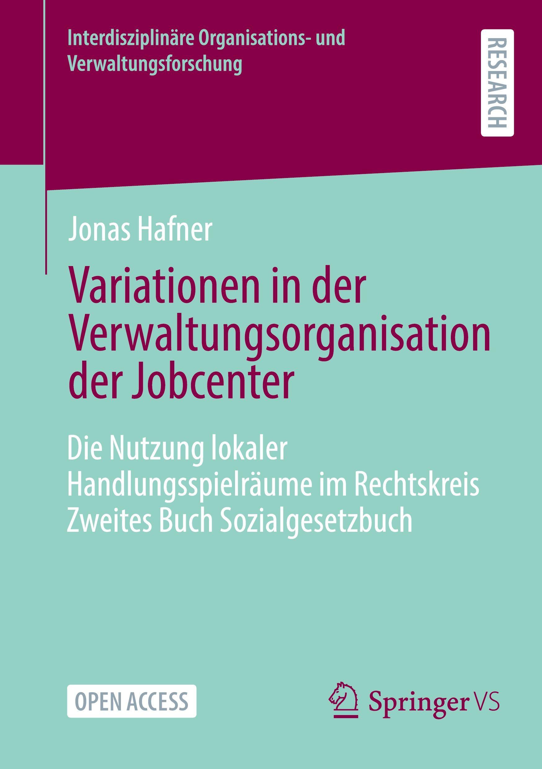 Vorderes Coverbild Variationen in der Verwaltungsorganisation der Jobcenter