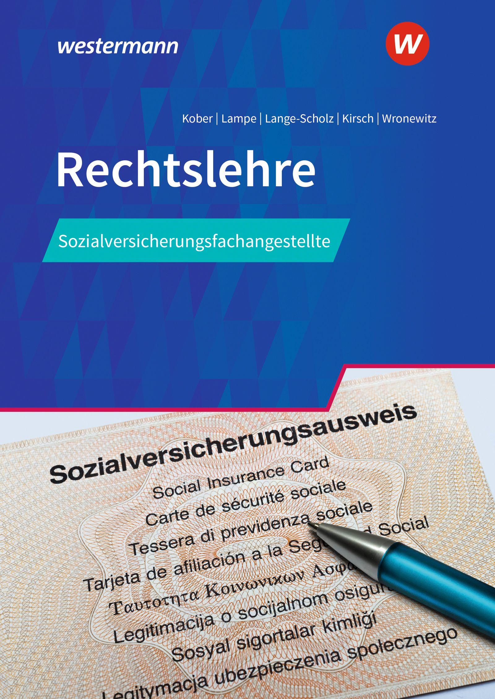 Vorderes Coverbild Rechtslehre für Sozialversicherungsfachangestellte. Schulbuch