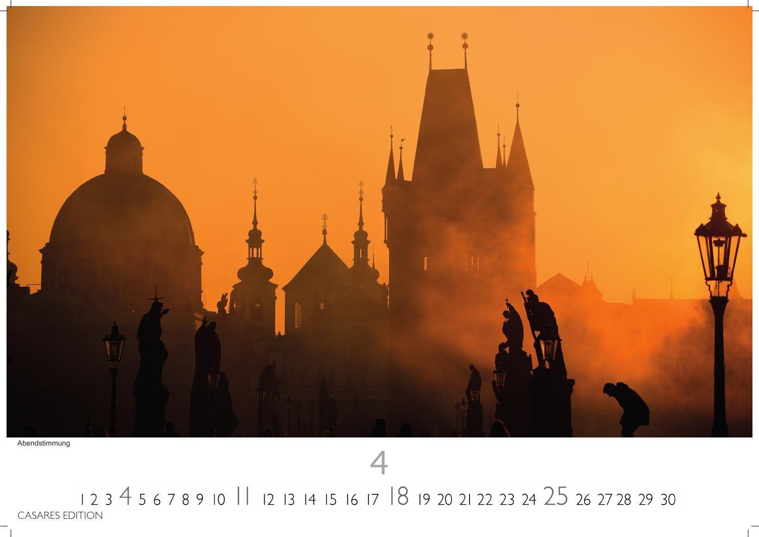 Beispielinhalt (Bild) Prag Kalender 2027 - Wandkalender | Fotokalender 35x50cm Grosses Format - Hochwertige Fotos von Prags bekanntesten Bauwerken, historischen Plätzen und malerischen Ecken