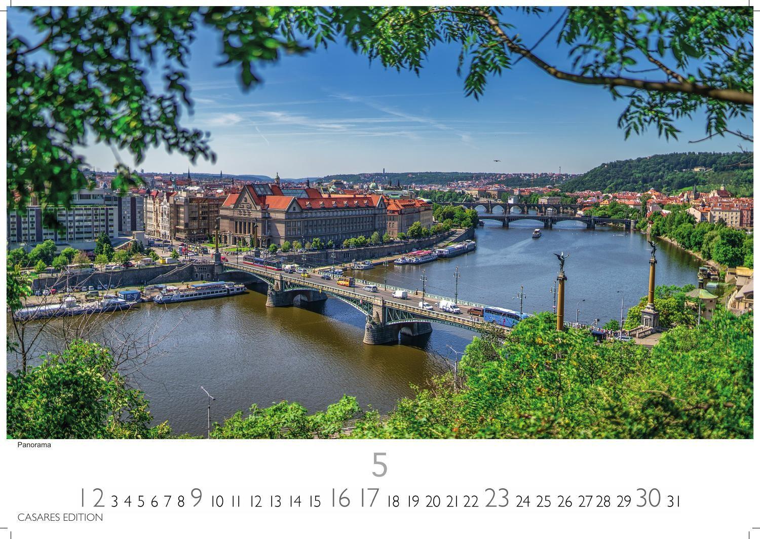 Beispielinhalt (Bild) Prag Kalender 2027 - Wandkalender | Fotokalender 35x50cm Grosses Format - Hochwertige Fotos von Prags bekanntesten Bauwerken, historischen Plätzen und malerischen Ecken