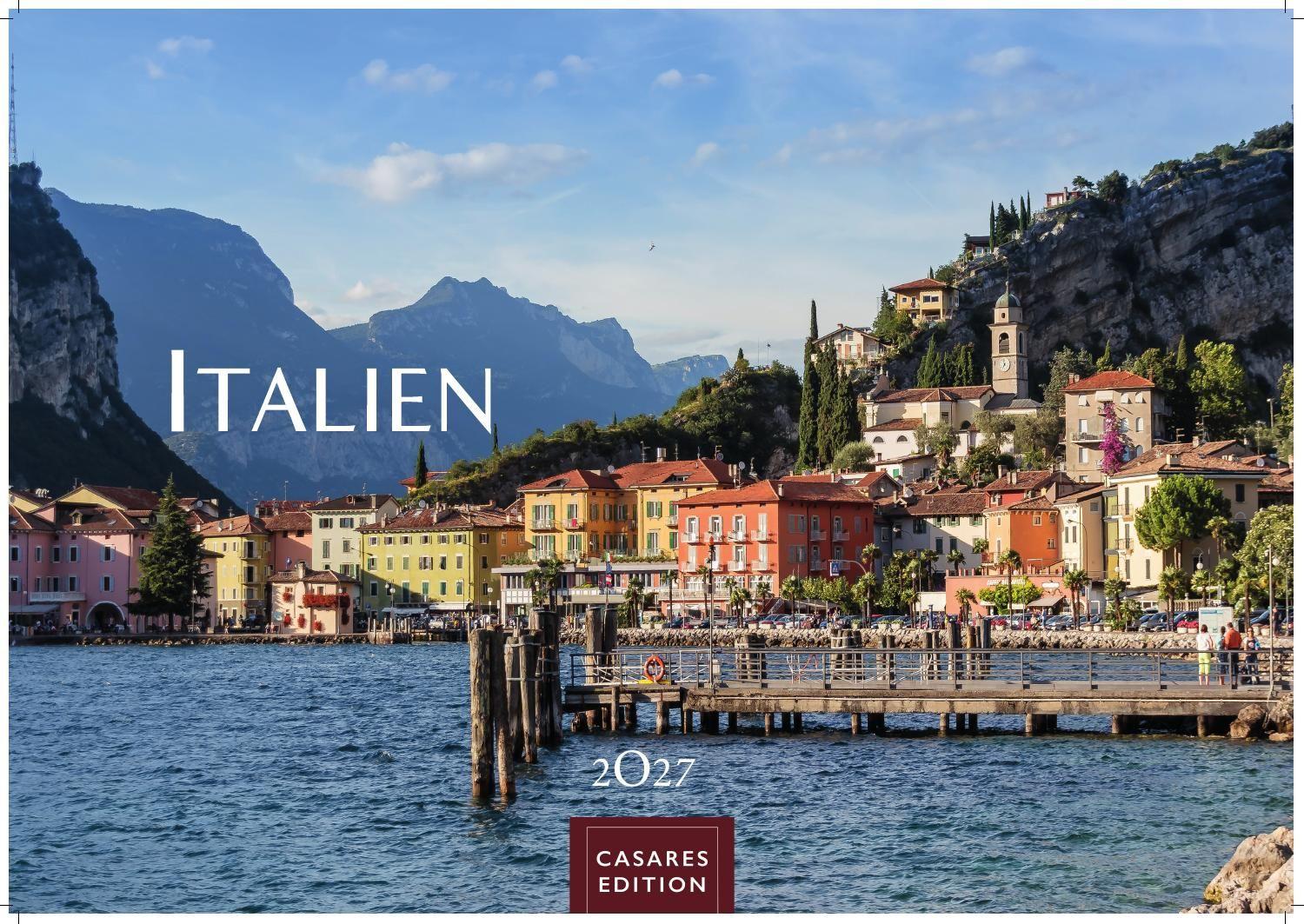Vorderes Coverbild Italien Kalender 2027 - Wandkalender | Fotokalender Italien 35x50 cm im Großformat mit 12 traumhaften Motiven der Reisedestination Italien