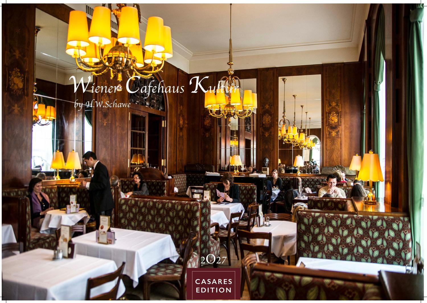 Vorderes Coverbild Wiener Caféhaus Kultur Kalender 2027 - Wandkalender | Fotokalender| Österreich Kalender | Alpenländer 35x50cm Grosses Format | Historische & Kulturelle Kaffeehaus Motive | . & Geschenkidee