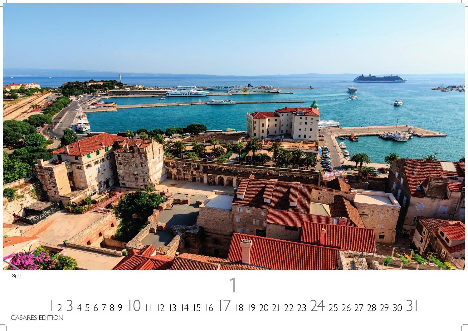 Beispielinhalt (Bild) Kroatien Kalender 2027 - Wandkalender | Fotokalender Südeuropa 50x35cm | Entdecken Sie den schönsten Winkel Kroatiens mit unserem Kalender