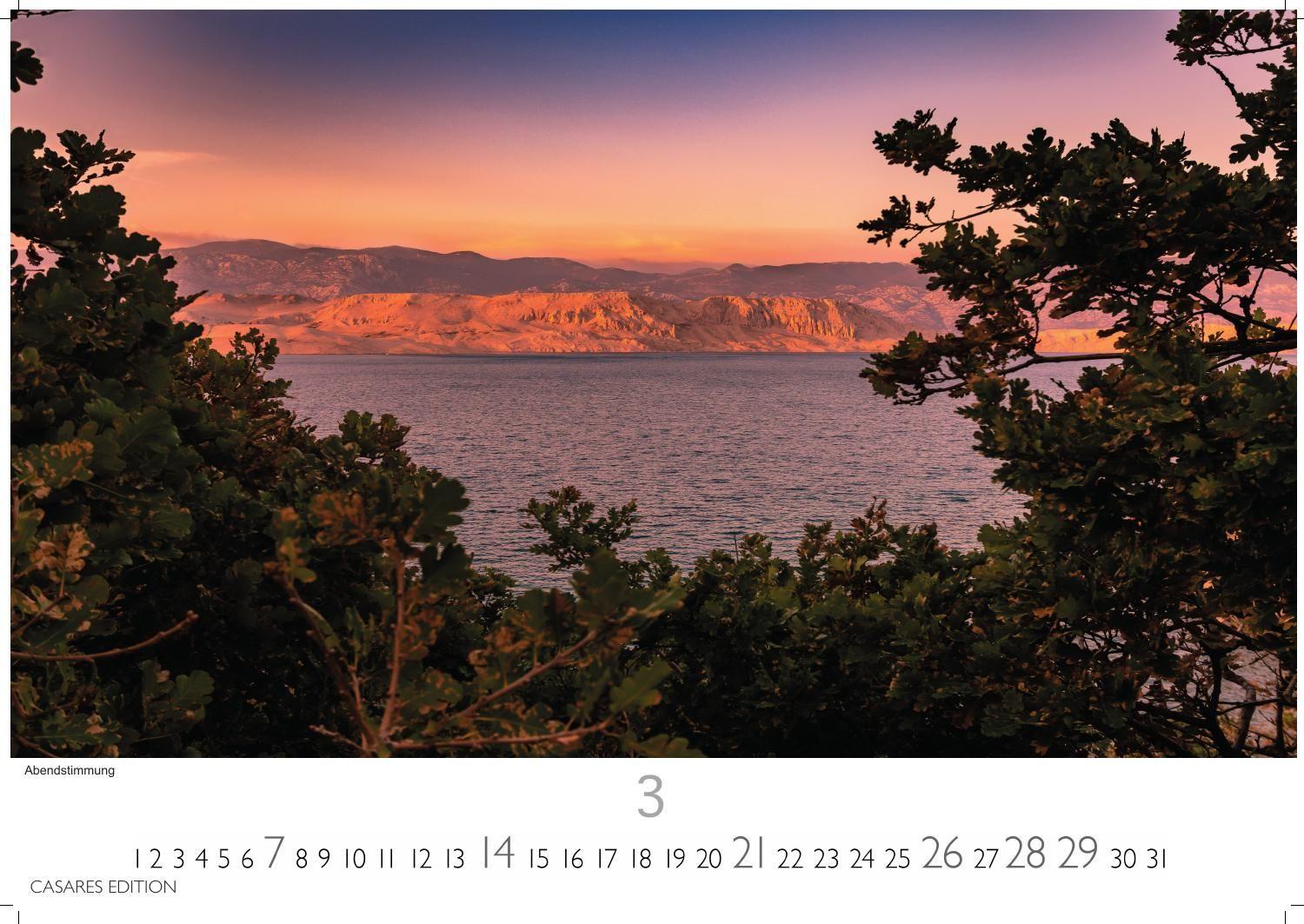 Beispielinhalt (Bild) Kroatien Kalender 2027 - Wandkalender | Fotokalender Südeuropa 50x35cm | Entdecken Sie den schönsten Winkel Kroatiens mit unserem Kalender