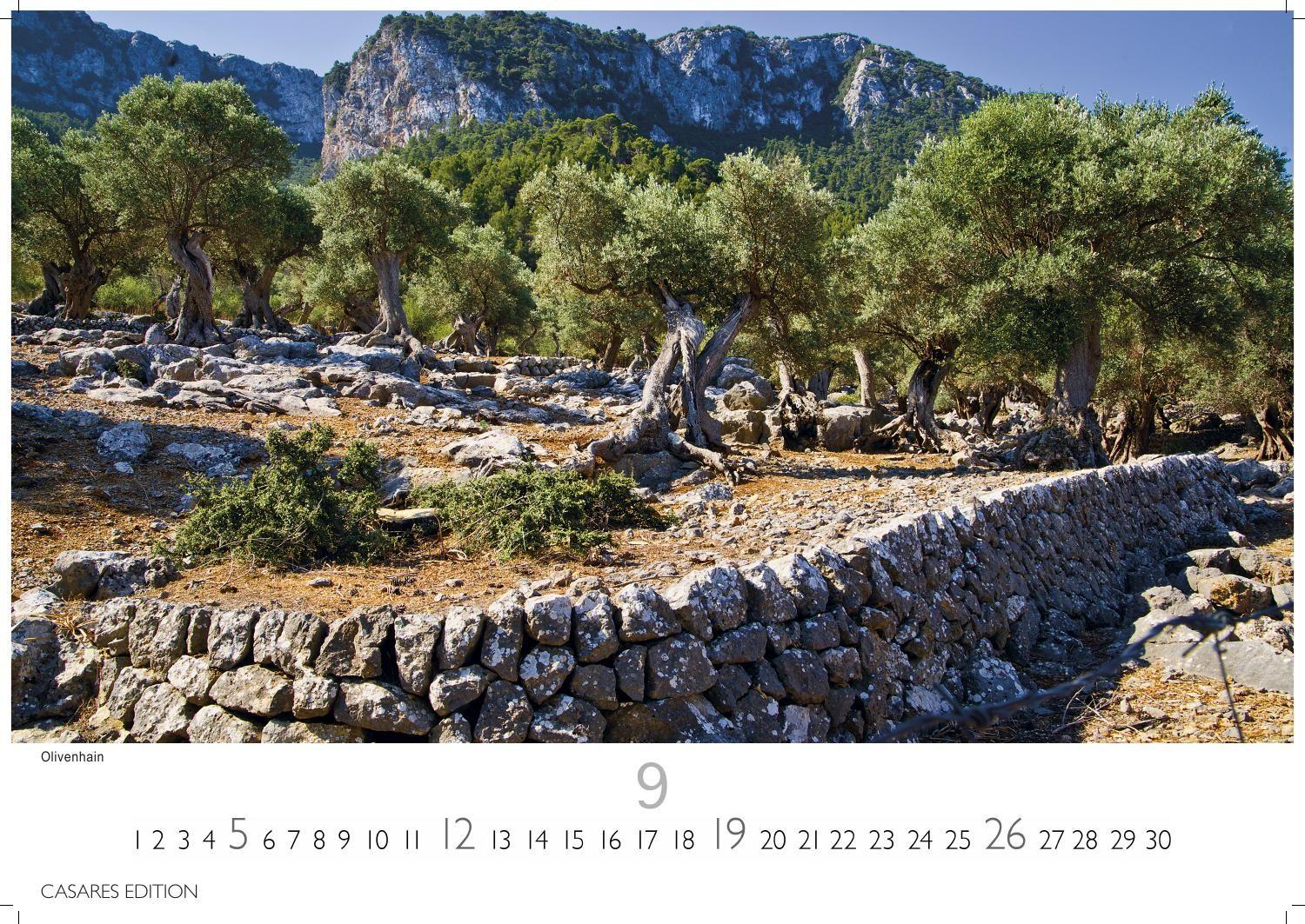Beispielinhalt (Bild) Mallorca Kalender 2027 - Wandkalender | Fotokalender Spanien 35x50cm - Premium . mit 12 traumhaften Motiven der Baleareninsel