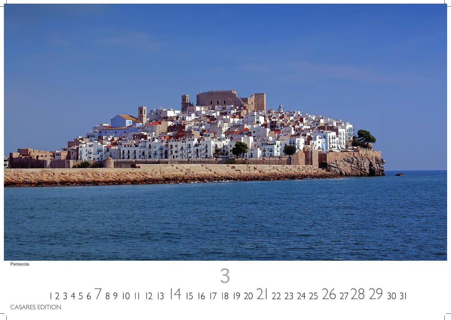 Beispielinhalt (Bild) Spanien Kalender 2027 - Wandkalender | Fotokalender Spanien 24x35 cm- Premium . mit 12 faszinierenden Fotos