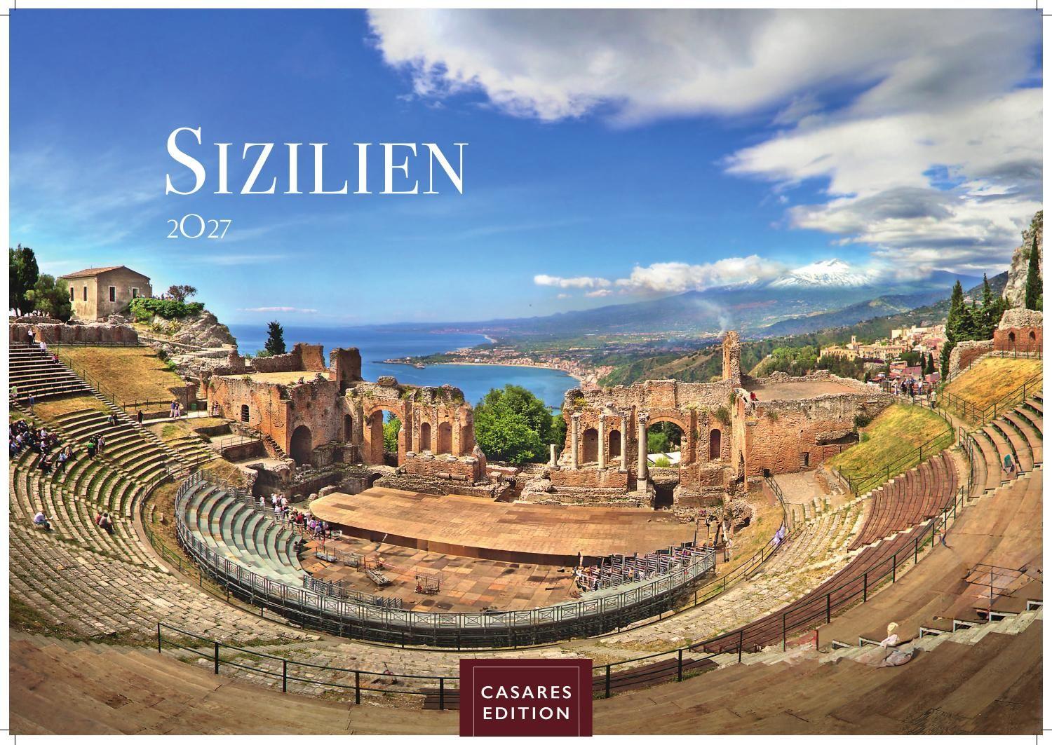 Vorderes Coverbild Sizilien Kalender 2027 - Wandkalender | Fotokalender Italien 35x50 cm - . mit atemberaubenden Fotos von Sizilien,