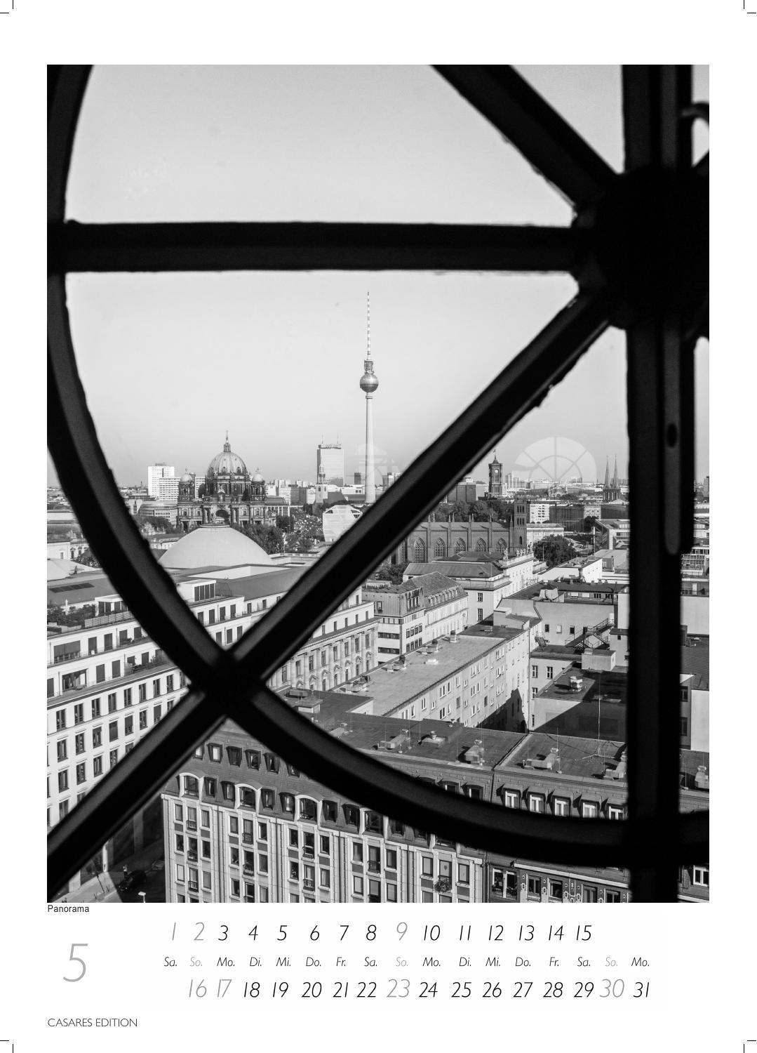 Beispielinhalt (Bild) Berlin schwarz-weiss Kalender 2027 - Wandkalender | Fotokalender Deutschland 29x21cm - Eleganter Schwarz-Weiß-Print mit beeindruckenden Berlin-Motiven