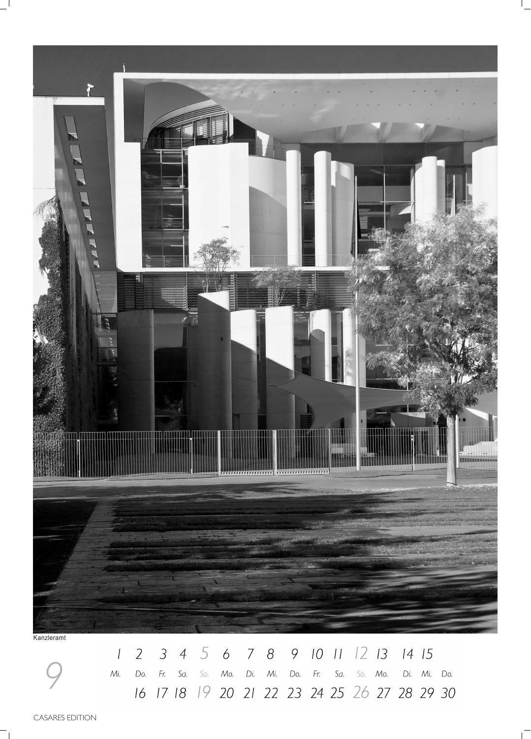 Beispielinhalt (Bild) Berlin schwarz-weiss Kalender 2027 - Wandkalender | Fotokalender Deutschland 29x21cm - Eleganter Schwarz-Weiß-Print mit beeindruckenden Berlin-Motiven