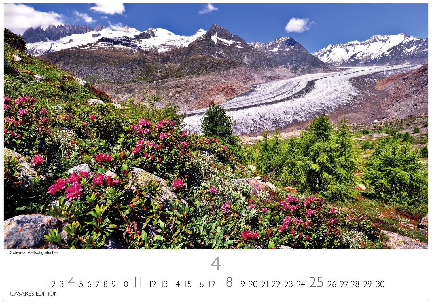 Beispielinhalt (Bild) Alpen Kalender 2027 - Wandkalender | Fotokalender | Alpenkalender | Alpenländer 24x35cm - Hochwertiger . mit atemberaubenden Bergmotiven, Perfekt für Naturliebhaber & Bergfans"