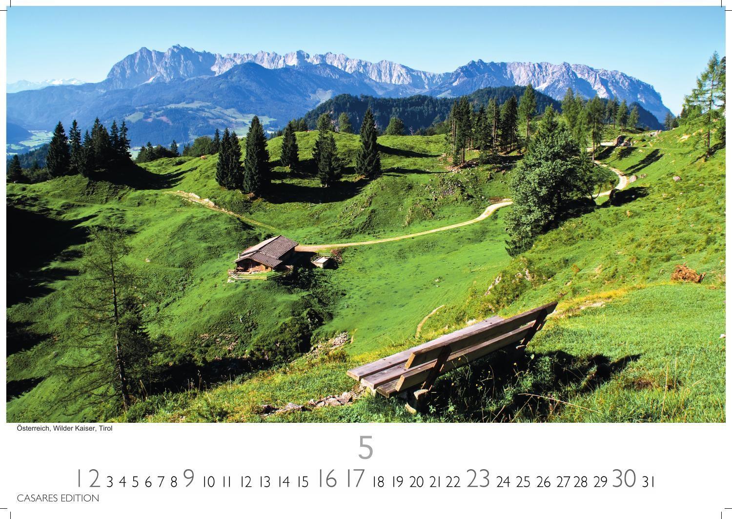 Beispielinhalt (Bild) Alpen Kalender 2027 - Wandkalender | Fotokalender | Alpenkalender | Alpenländer 24x35cm - Hochwertiger . mit atemberaubenden Bergmotiven, Perfekt für Naturliebhaber & Bergfans"