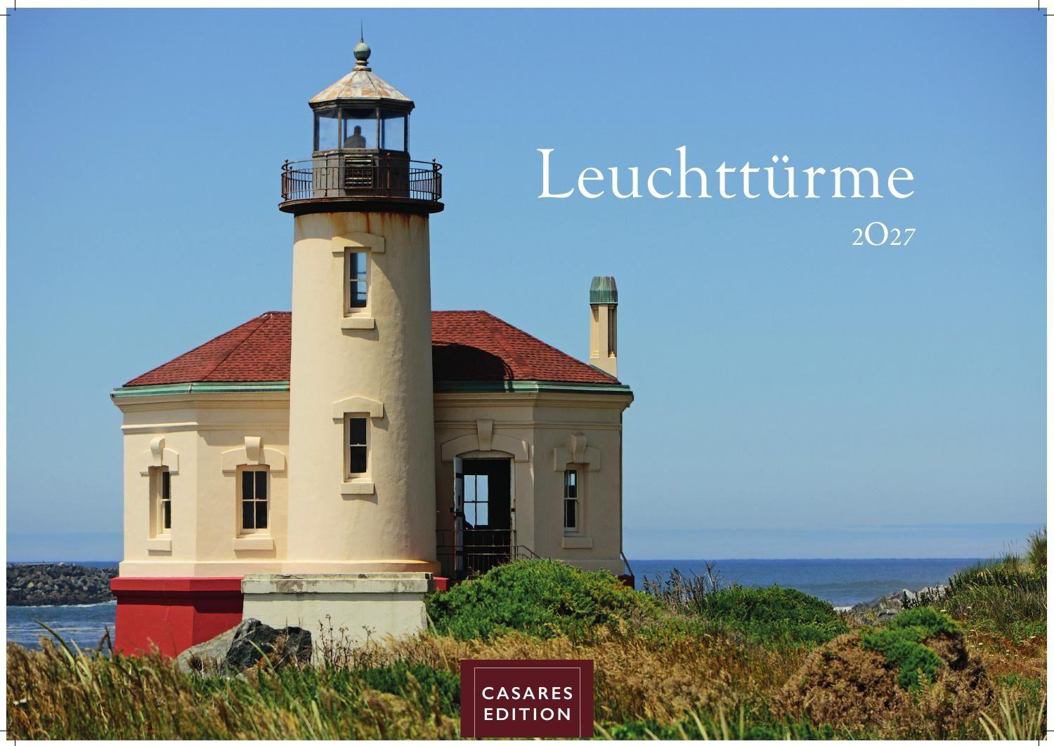 Vorderes Coverbild Leuchttürme Kalender 2027 - Wandkalender | Fotokalender Naturkalender 24x35cm - mit beeindruckenden Fotografien von Leuchttürmen weltweit.