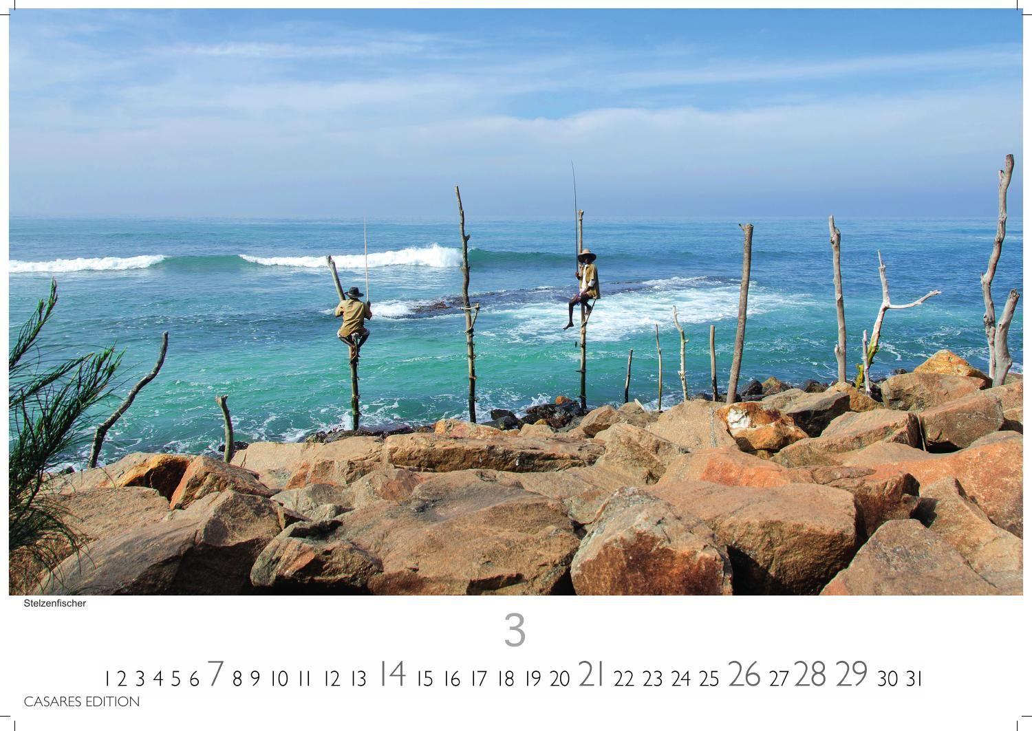 Beispielinhalt (Bild) Sri Lanka Kalender 2027 - Wandkalender | Fotokalender Asien 24x35cm - Hochwertiger für 2027 - mit atemberaubenden Fotos von Sri Lanka, perfekt für Sri Lanka -Liebhaber