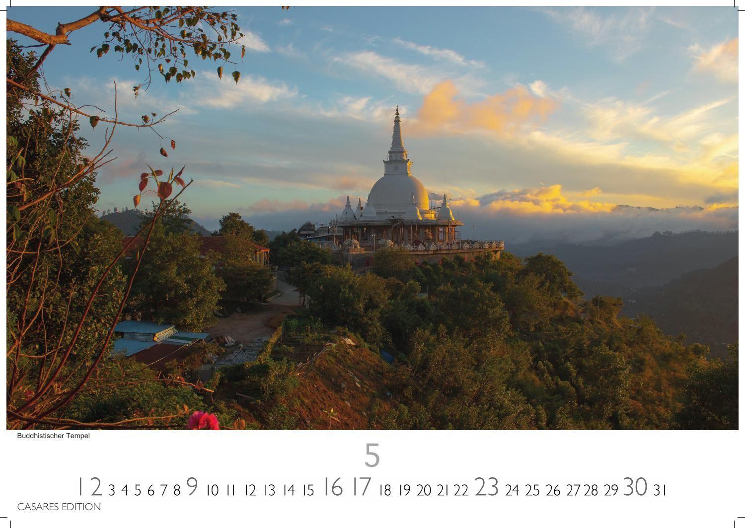 Beispielinhalt (Bild) Sri Lanka Kalender 2027 - Wandkalender | Fotokalender Asien 24x35cm - Hochwertiger für 2027 - mit atemberaubenden Fotos von Sri Lanka, perfekt für Sri Lanka -Liebhaber