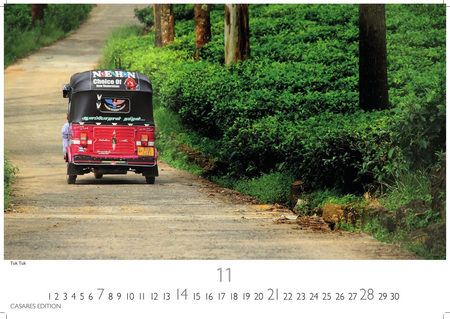 Beispielinhalt (Bild) Sri Lanka Kalender 2027 - Wandkalender | Fotokalender Asien 24x35cm - Hochwertiger für 2027 - mit atemberaubenden Fotos von Sri Lanka, perfekt für Sri Lanka -Liebhaber