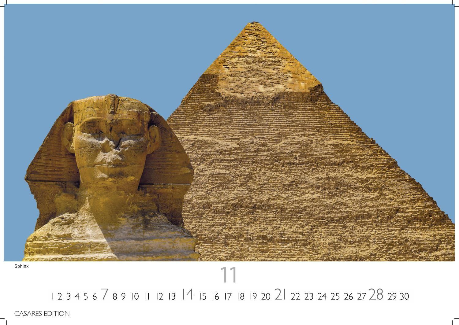 Beispielinhalt (Bild) Ägypten Kalender 2027 - Wandkalender | Fotokalender Afrika 24x35 cm - mit atemberaubenden Fotos der Pyramiden, Sphinx, Luxor & mehr