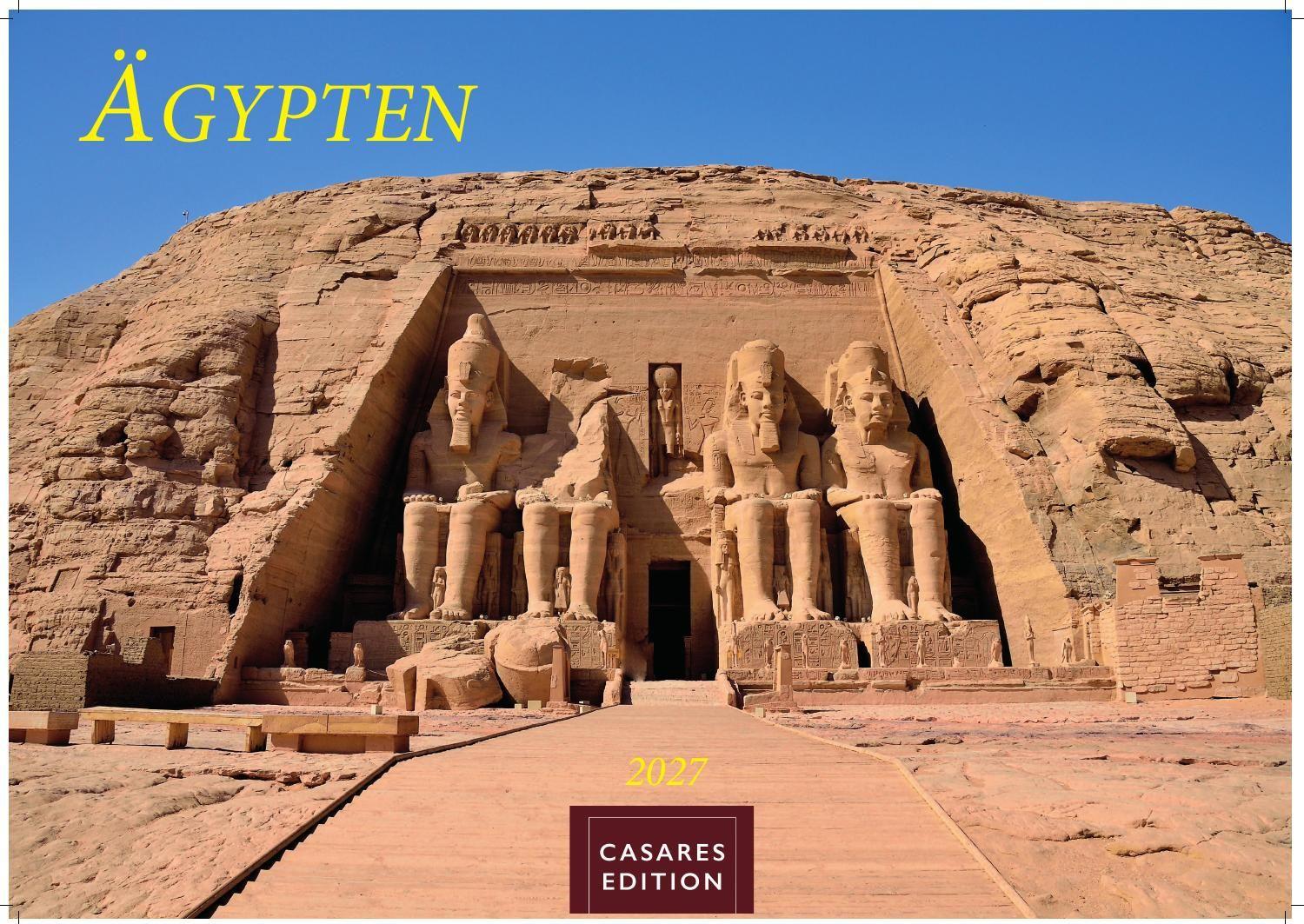 Vorderes Coverbild Ägypten Kalender 2027 - Wandkalender | Fotokalender Afrika 24x35 cm - mit atemberaubenden Fotos der Pyramiden, Sphinx, Luxor & mehr