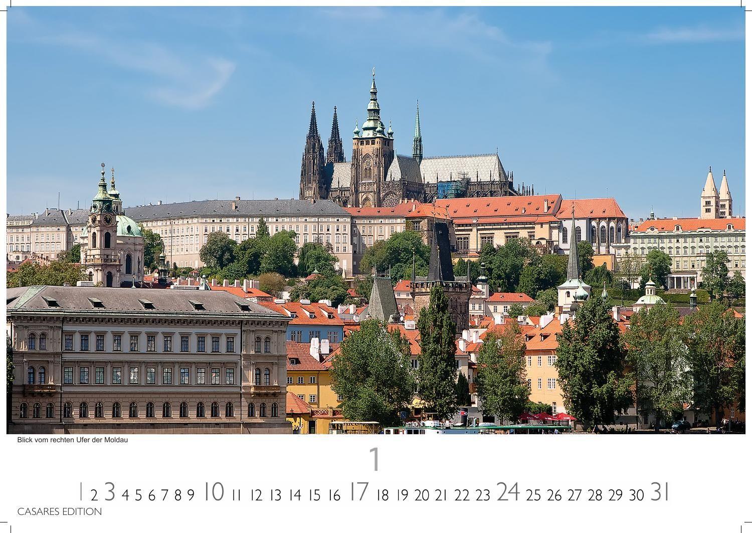 Beispielinhalt (Bild) Prag Kalender 2027 - Wandkalender | Fotokalender 24x35cm - Hochwertige Fotos von Prags bekanntesten Bauwerken, historischen Plätzen und malerischen Ecken