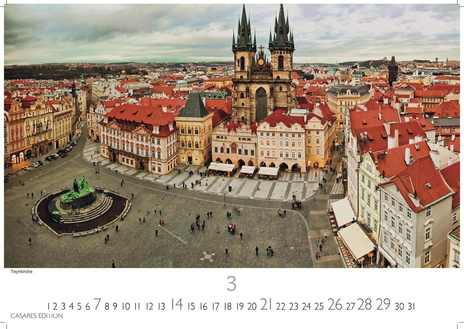 Beispielinhalt (Bild) Prag Kalender 2027 - Wandkalender | Fotokalender 24x35cm - Hochwertige Fotos von Prags bekanntesten Bauwerken, historischen Plätzen und malerischen Ecken