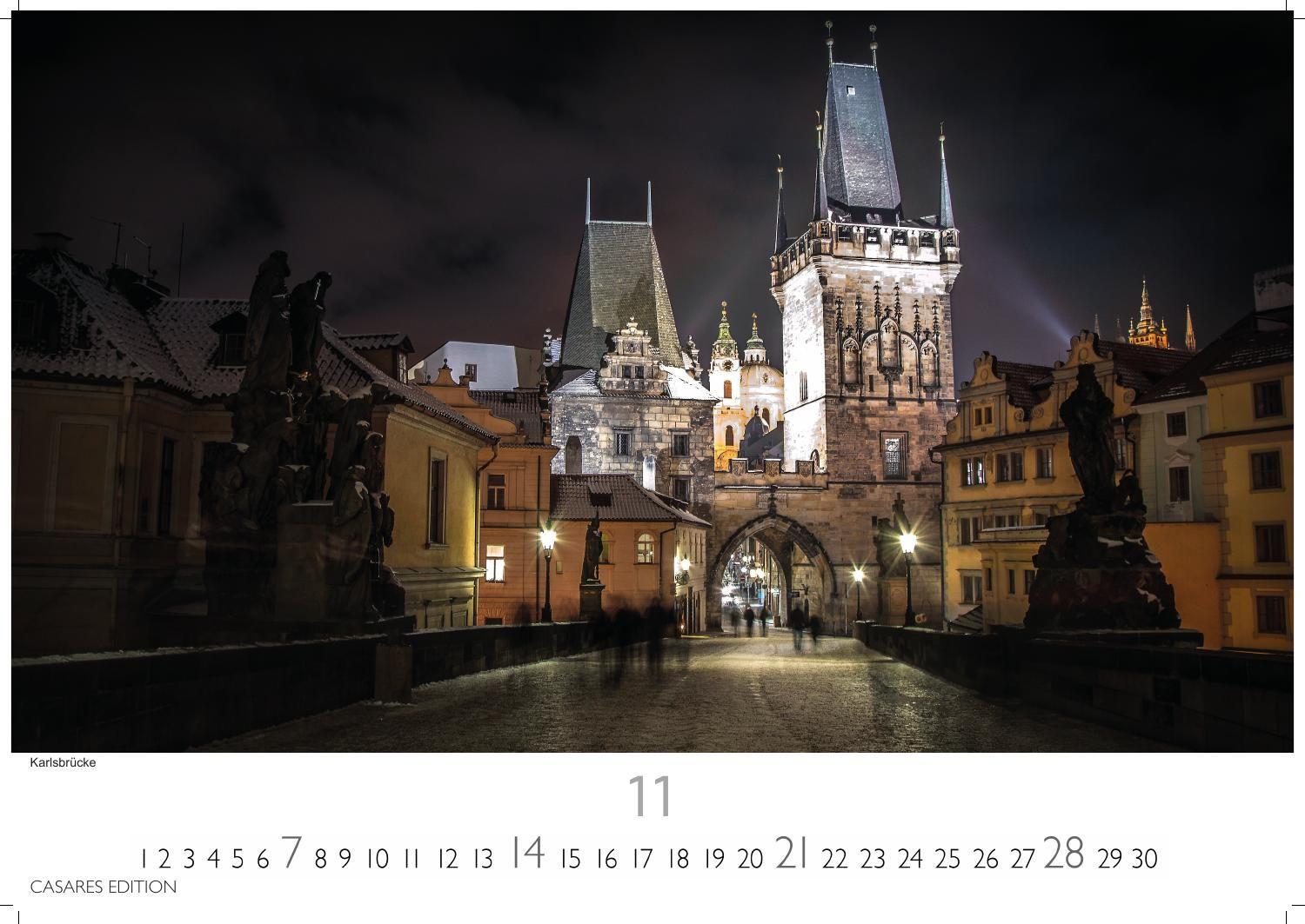 Beispielinhalt (Bild) Prag Kalender 2027 - Wandkalender | Fotokalender 24x35cm - Hochwertige Fotos von Prags bekanntesten Bauwerken, historischen Plätzen und malerischen Ecken