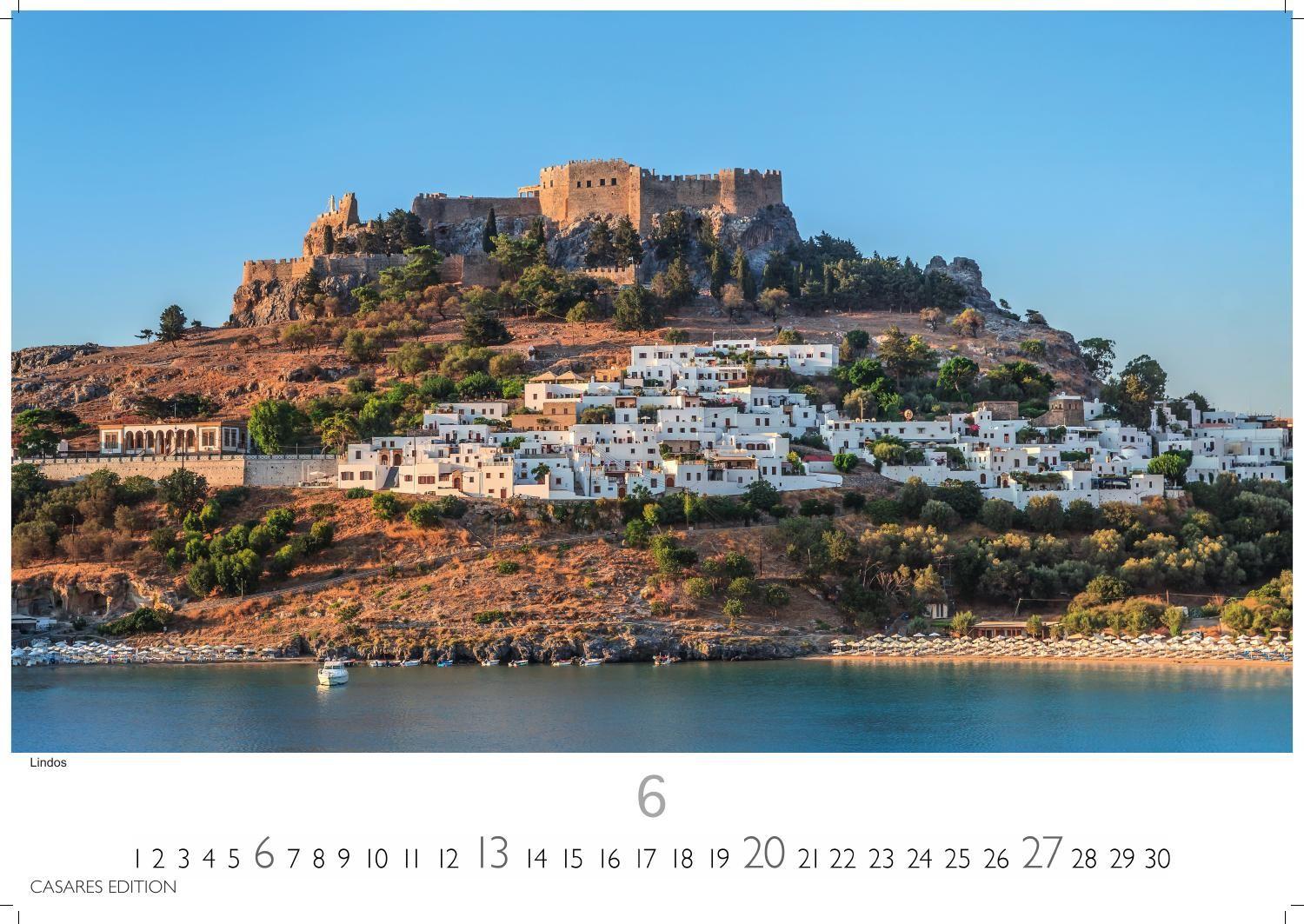 Beispielinhalt (Bild) Rhodos Kalender 2027 - Wandkalender | Fotokalender Griechenland 35x50cm Großformat, Premium Qualität, Urlaub, Ferien, Reise & Lifestyle - Perfekt für Rodos Fans & Reisebegeisterte.