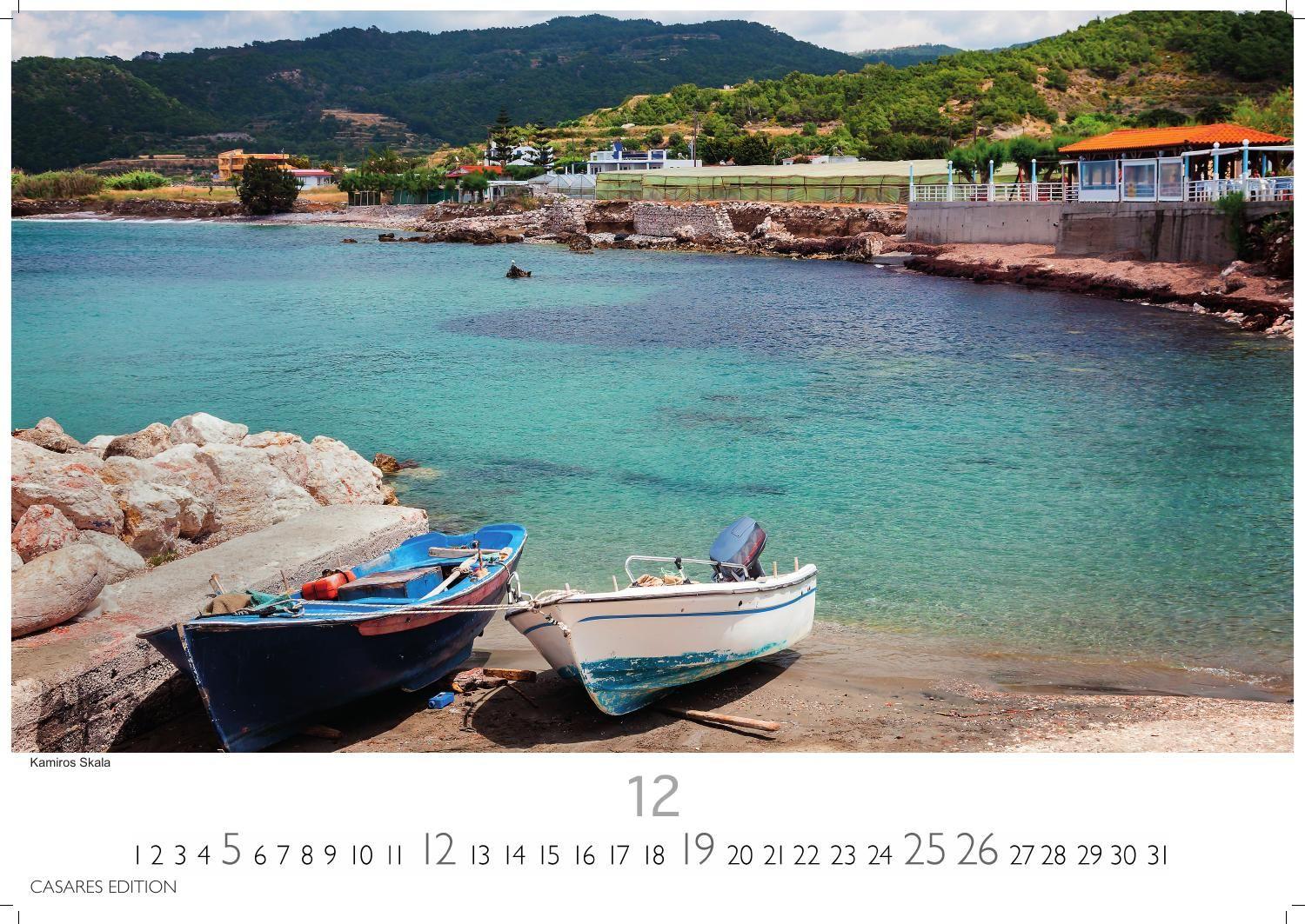 Beispielinhalt (Bild) Rhodos Kalender 2027 - Wandkalender | Fotokalender Griechenland 35x50cm Großformat, Premium Qualität, Urlaub, Ferien, Reise & Lifestyle - Perfekt für Rodos Fans & Reisebegeisterte.
