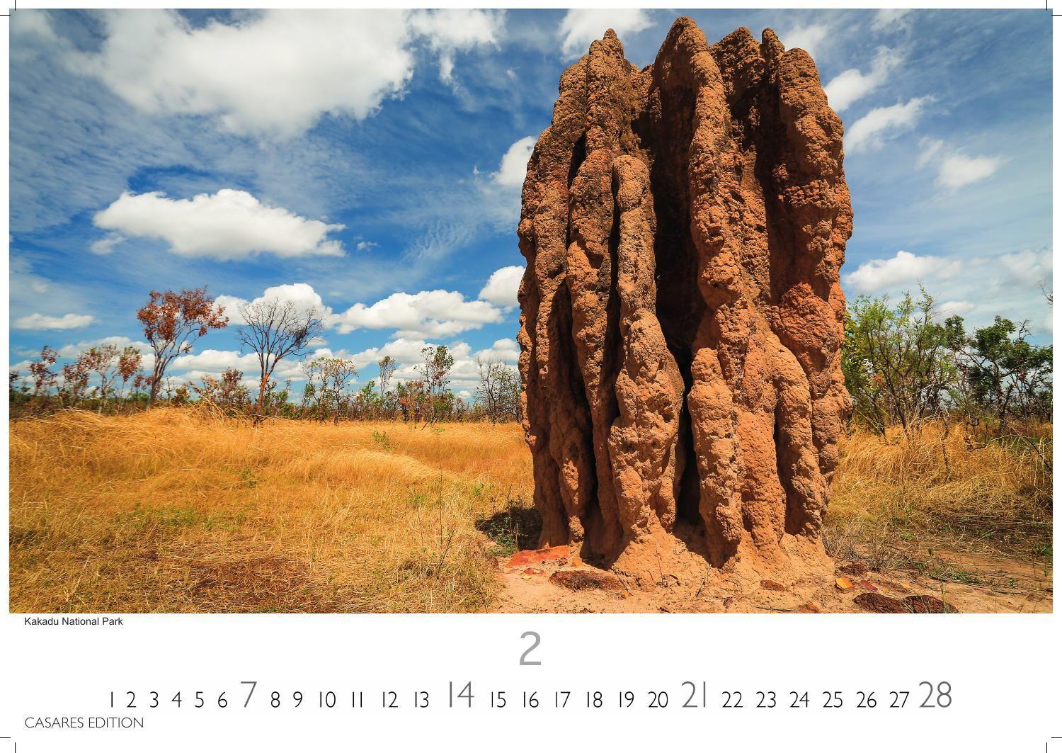 Beispielinhalt (Bild) Australien Kalender 2027 - Wandkalender | Fotokalender Ozeanien 24x35cm - 12 atemberaubende Landschaften aus Down Under, perfekt als Geschenk & Wanddeko