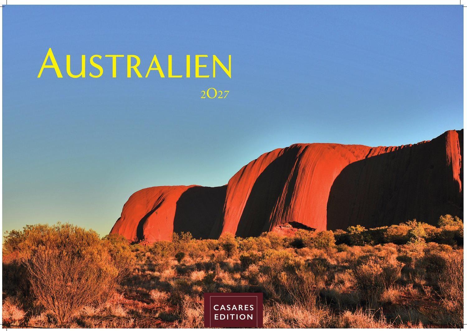 Vorderes Coverbild Australien Kalender 2027 - Wandkalender | Fotokalender Ozeanien 24x35cm - 12 atemberaubende Landschaften aus Down Under, perfekt als Geschenk & Wanddeko
