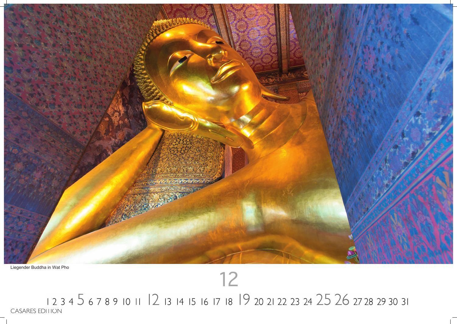Beispielinhalt (Bild) Thailand Kalender 2027 - Wandkalender | Fotokalender Asien 35x50cm Grosses Format - Hochwertiger für 2027 - von der beeindruckenden Schönheit des Landes ,Perfekt für Thailand-Liebhaber