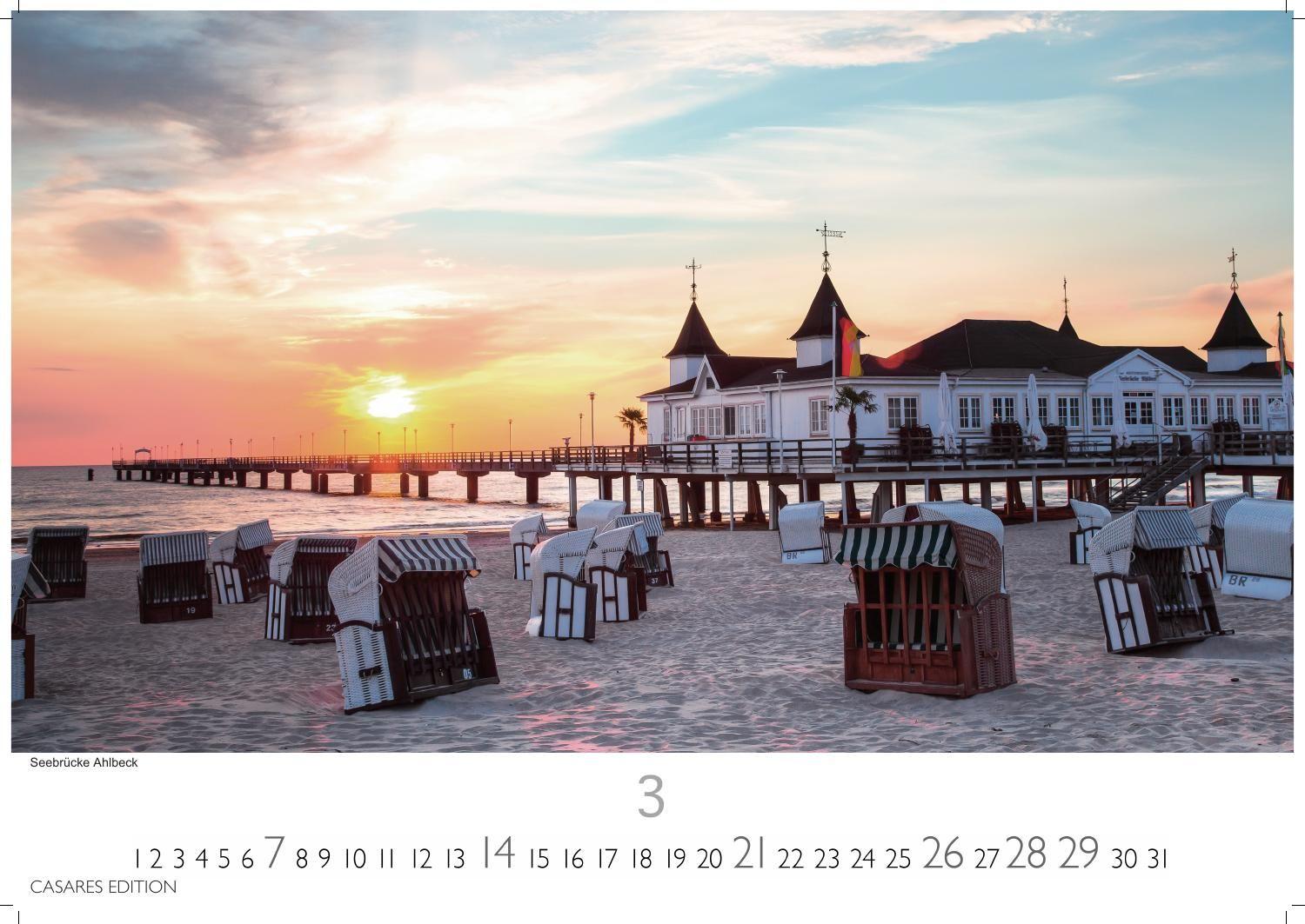 Beispielinhalt (Bild) Ostseeküste Kalender 2027 - Wandkalender | Fotokalender Deutschland 24x35cm | Stimmungsvolle Küstenmomente im Ostseeküste - 12 faszinierende Ansichten von Meer und Natur