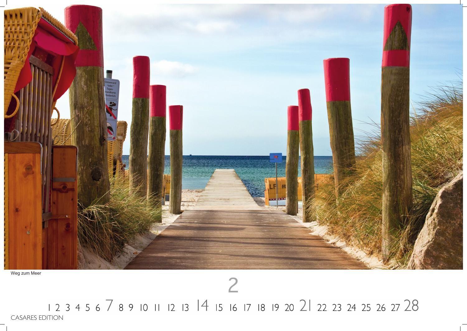 Beispielinhalt (Bild) Ostseeküste Kalender 2027 - Wandkalender | Fotokalender Deutschland 24x35cm | Stimmungsvolle Küstenmomente im Ostseeküste - 12 faszinierende Ansichten von Meer und Natur