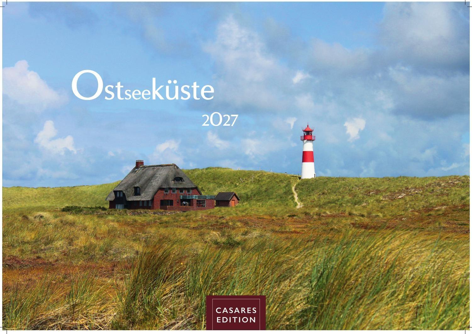 Vorderes Coverbild Ostseeküste Kalender 2027 - Wandkalender | Fotokalender Deutschland 24x35cm | Stimmungsvolle Küstenmomente im Ostseeküste - 12 faszinierende Ansichten von Meer und Natur