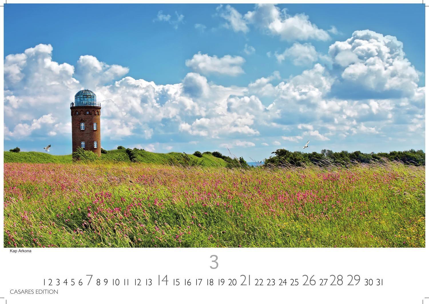 Beispielinhalt (Bild) Rügen Kalender 2027 - Wandkalender | Fotokalender Deutschland 35x50cm | in 12 faszinierenden Fotos - von Küstenromantik bis wildromantischer Inselnatur