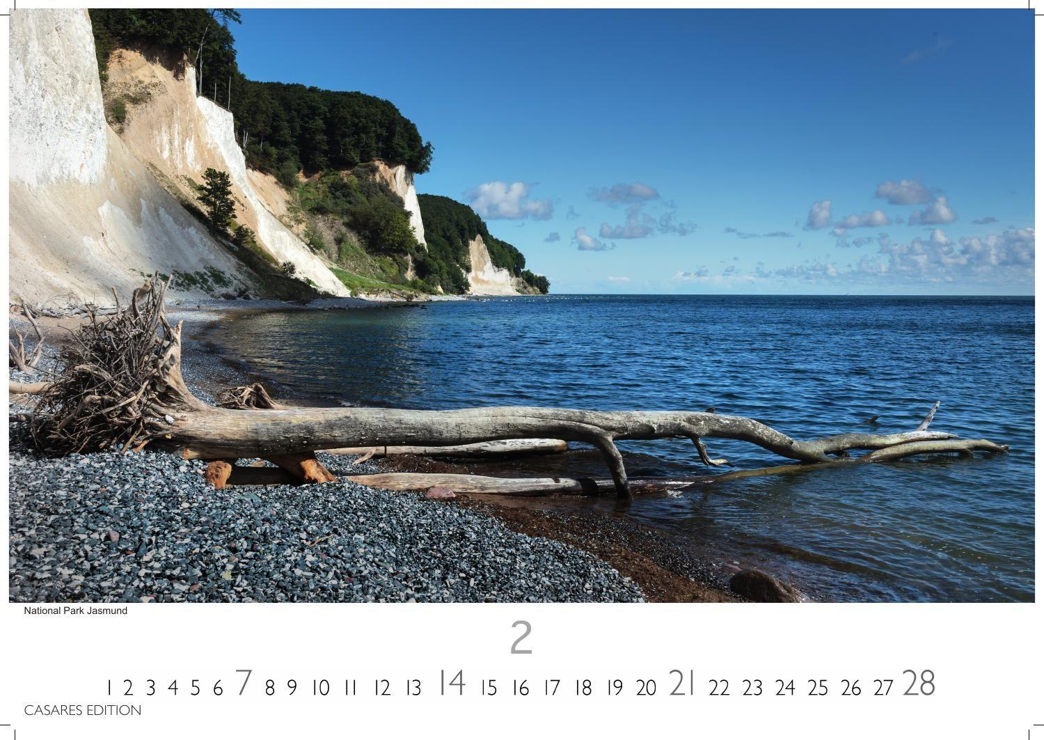 Beispielinhalt (Bild) Rügen Kalender 2027 - Wandkalender | Fotokalender Deutschland 35x50cm | in 12 faszinierenden Fotos - von Küstenromantik bis wildromantischer Inselnatur