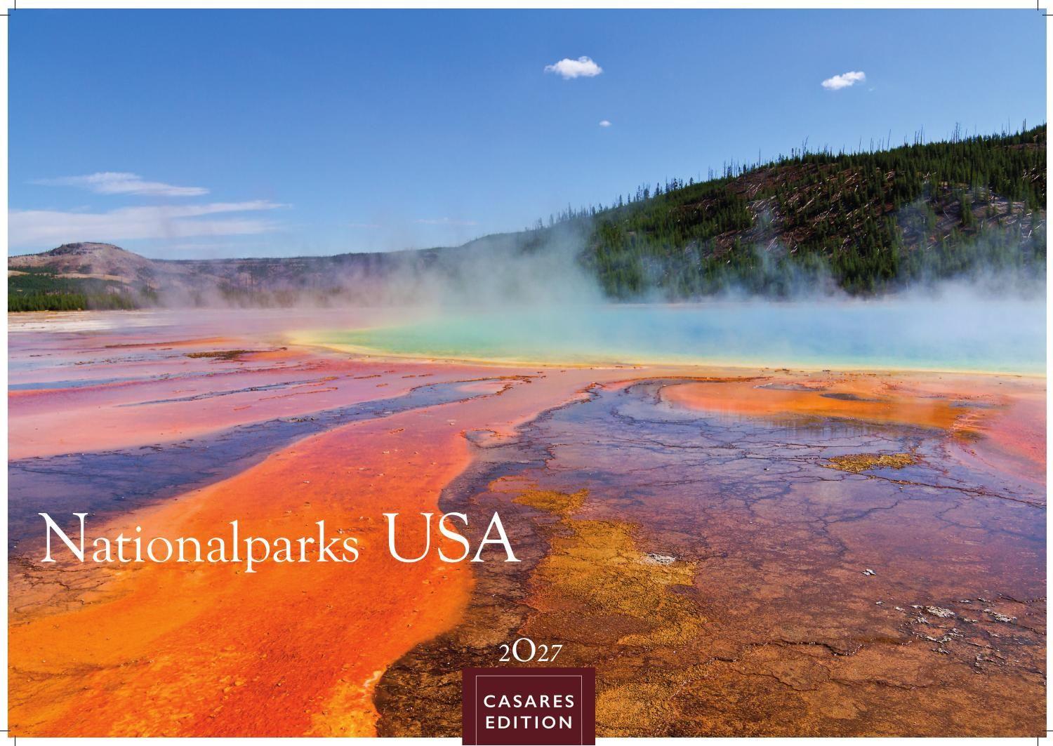 Vorderes Coverbild Nationalparks USA Kalender 2027 - Wandkalender | Fotokalender Nordamerika 24x35cm - Faszinierende Naturmotive aus Amerikas Parks, ideal als Deko & Geschenkidee