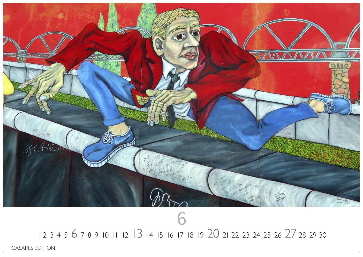 Beispielinhalt (Bild) Berlin Street Art Kalender 2027 - Wandkalender | Fotokalender Deutschland 35x50cm Großformat - Vielfalt und Kreativität der urbanen Kunst