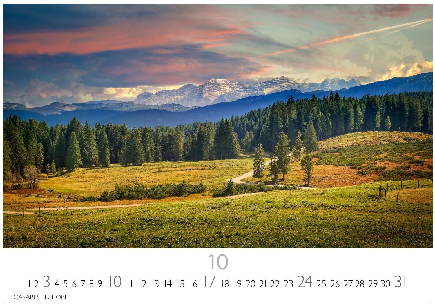 Beispielinhalt (Bild) Wald & Natur Kalender 2027 - Wandkalender | Fotokalender Naturkalender 24x 35cm - Natürliche Schönheit & Ruhe für jeden Monat .