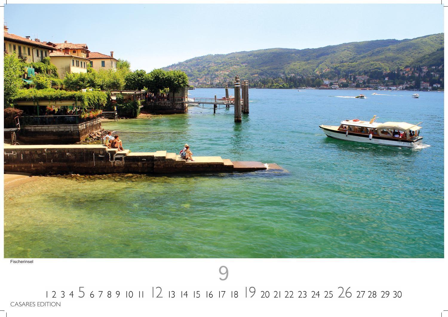 Beispielinhalt (Bild) Lago Maggiore Kalender 2027 - Wandkalender | Fotokalender Italien 35x50cm - . mit 12 traumhaften Motiven