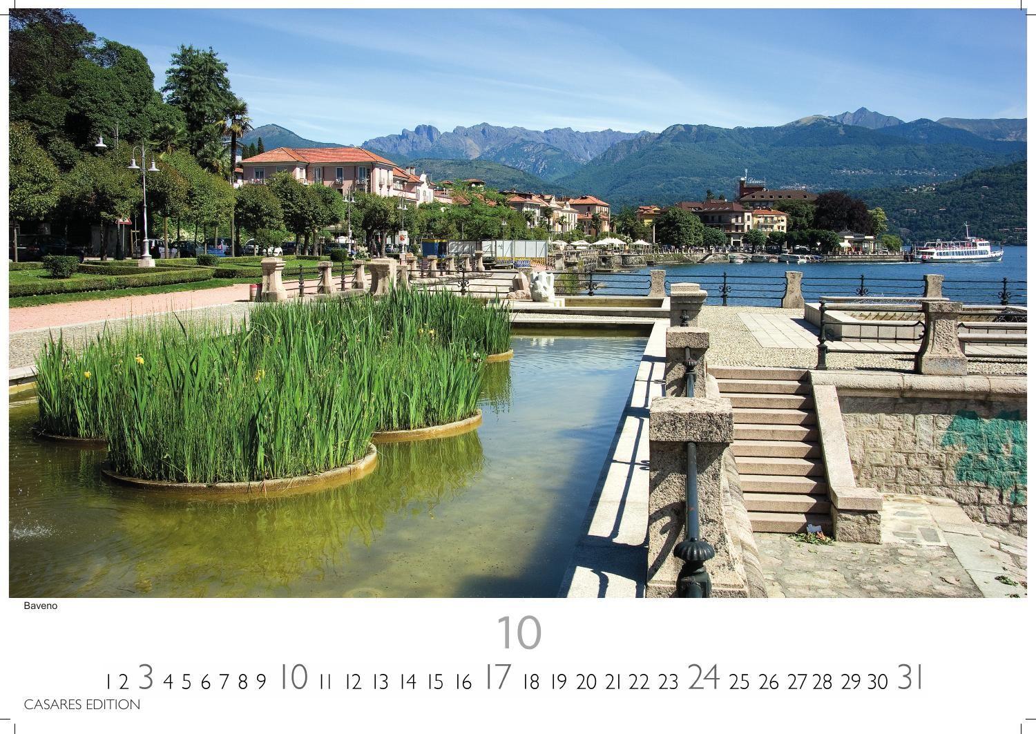 Beispielinhalt (Bild) Lago Maggiore Kalender 2027 - Wandkalender | Fotokalender Italien 35x50cm - . mit 12 traumhaften Motiven
