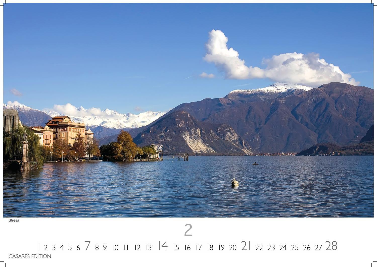 Beispielinhalt (Bild) Lago Maggiore Kalender 2027 - Wandkalender | Fotokalender Italien 35x50cm - . mit 12 traumhaften Motiven