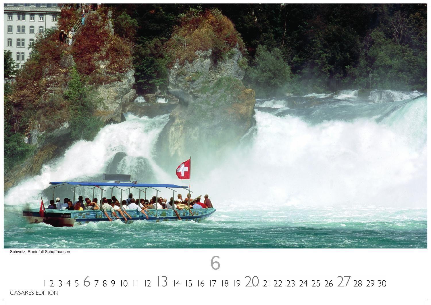 Beispielinhalt (Bild) Wasserfälle Kalender 2027 - Wandkalender | Fotokalender Naturkalender 24x35cm - Inspirierende Wasserfall-Fotografien für das ganze Jahr