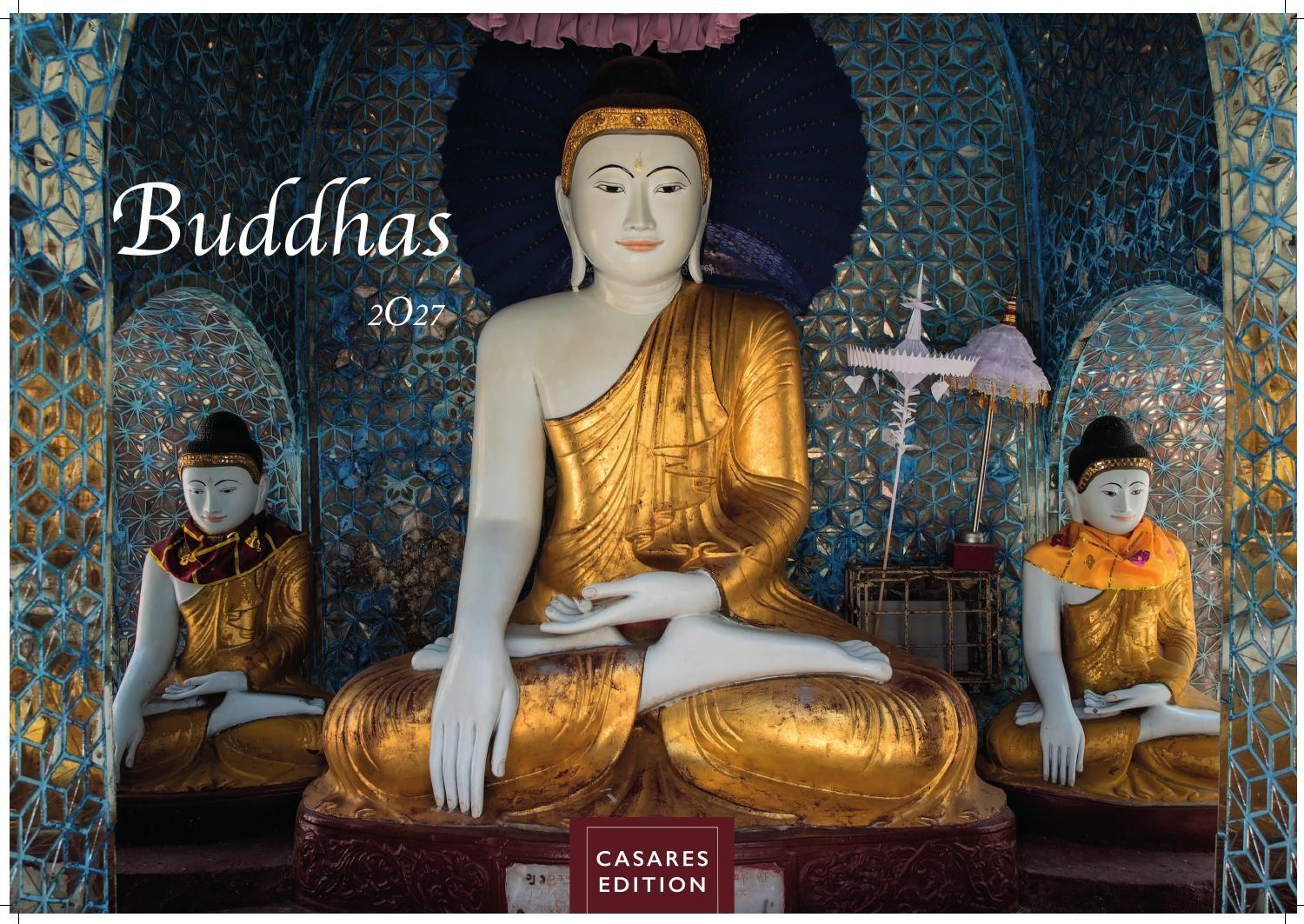 Vorderes Coverbild Buddhas Kalender 2027 - Wandkalender | Fotokalender Asien 35x50cm | Spirituelle Abbildungen Buddhas | Perfekt für Meditation & Raumdekoration