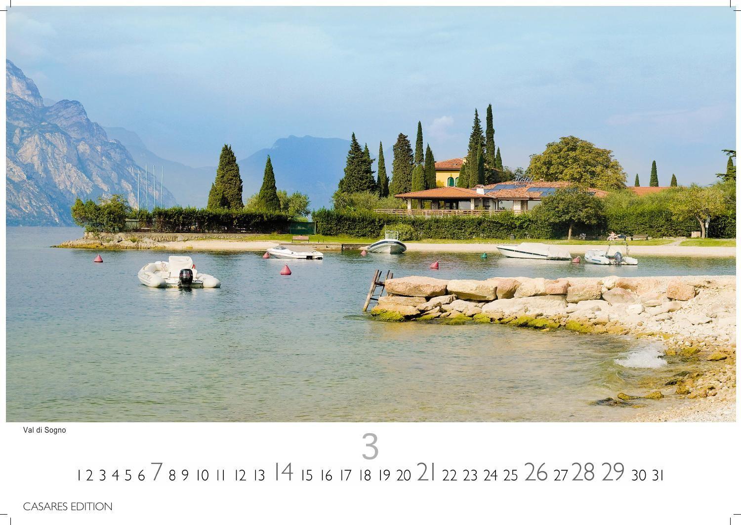 Beispielinhalt (Bild) Gardasee Kalender 2027 - Wandkalender | Fotokalender Italien 35x50cm- Italienische Sehnsucht für jeden Monat