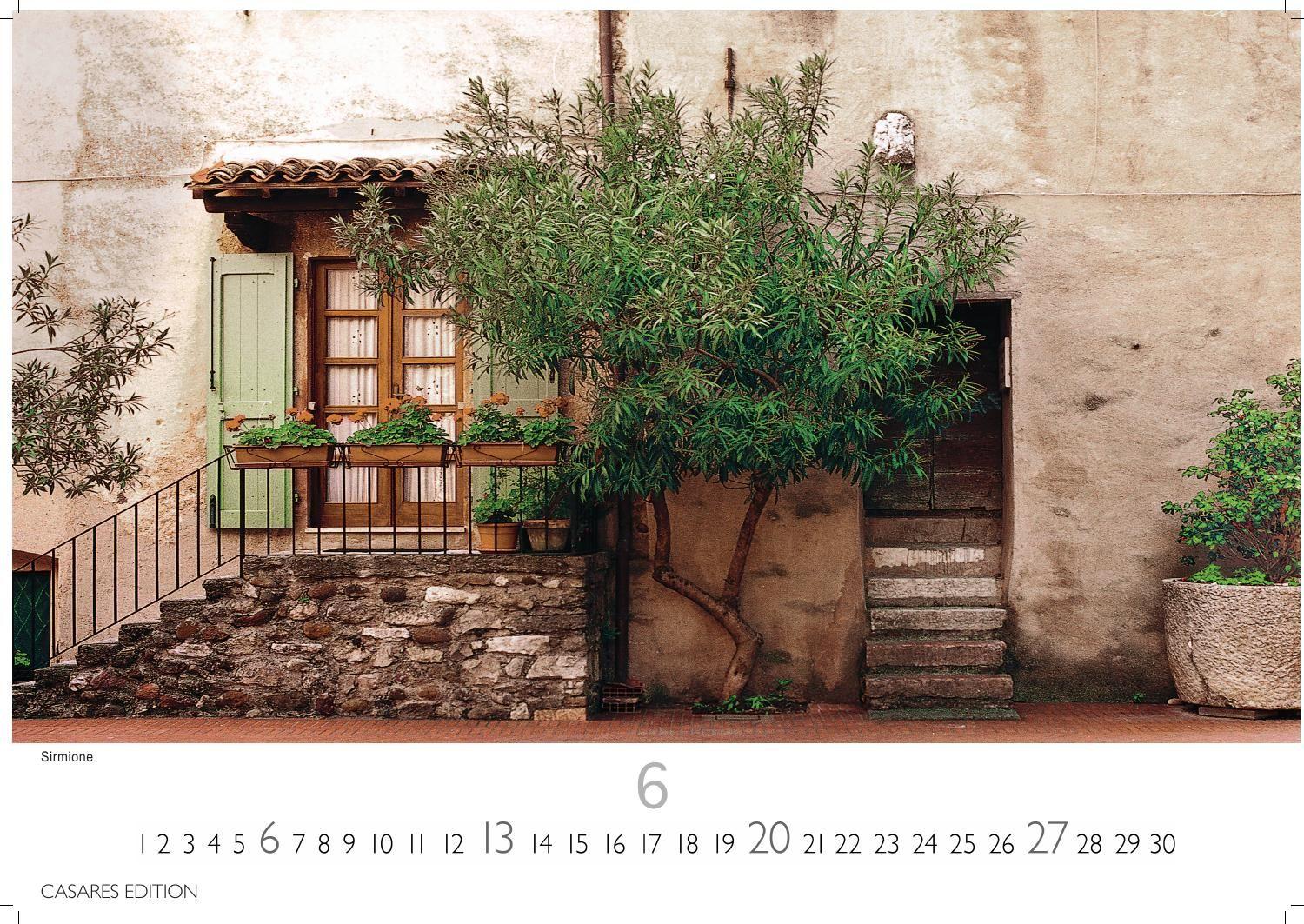 Beispielinhalt (Bild) Gardasee Kalender 2027 - Wandkalender | Fotokalender Italien 35x50cm- Italienische Sehnsucht für jeden Monat