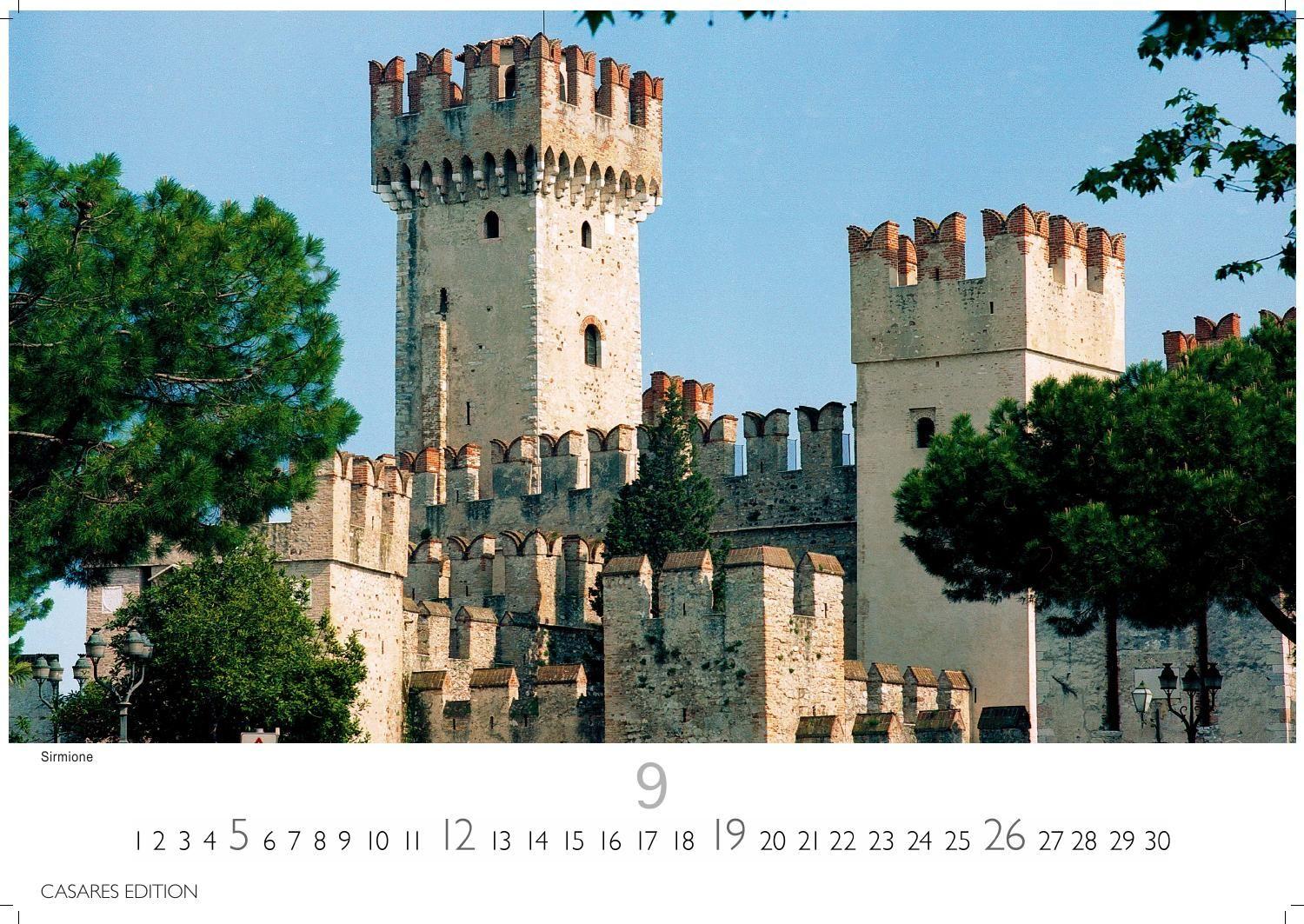 Beispielinhalt (Bild) Gardasee Kalender 2027 - Wandkalender | Fotokalender Italien 35x50cm- Italienische Sehnsucht für jeden Monat