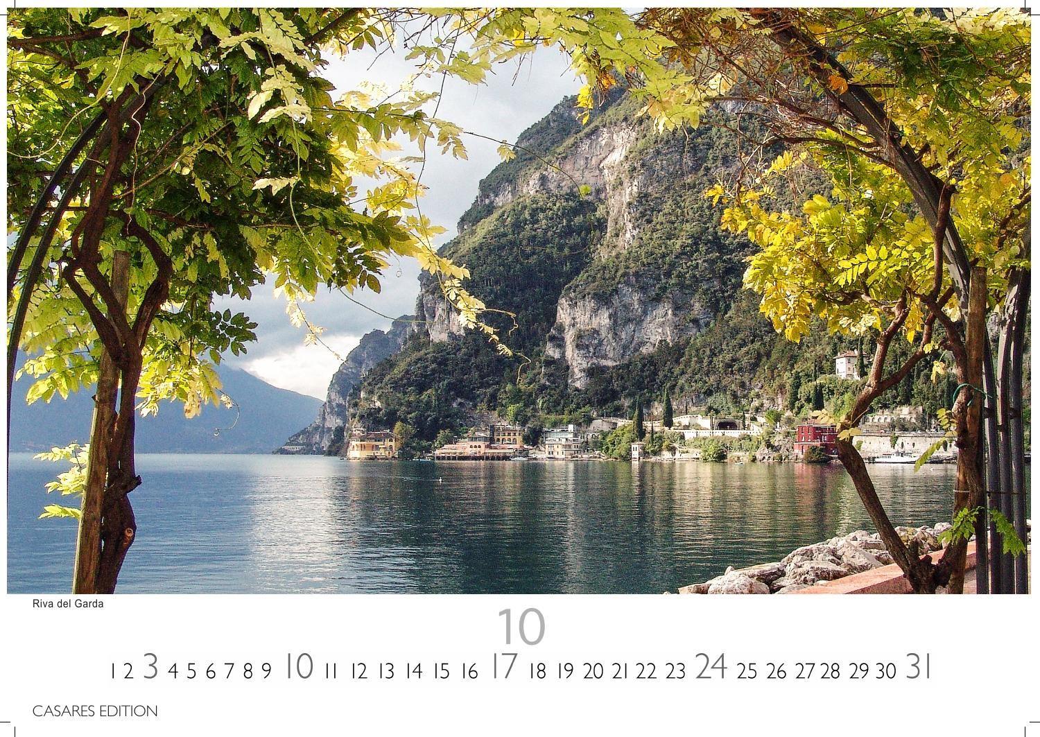 Beispielinhalt (Bild) Gardasee Kalender 2027 - Wandkalender | Fotokalender Italien 35x50cm- Italienische Sehnsucht für jeden Monat