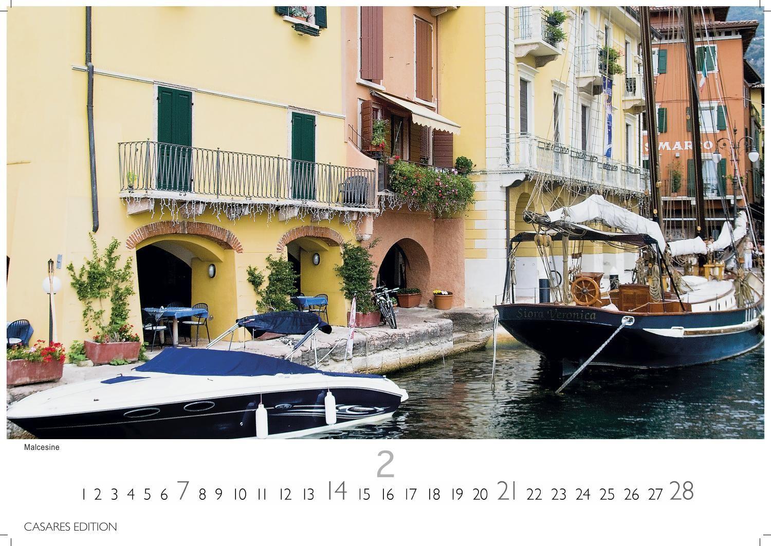 Beispielinhalt (Bild) Gardasee Kalender 2027 - Wandkalender | Fotokalender Italien 35x50cm- Italienische Sehnsucht für jeden Monat
